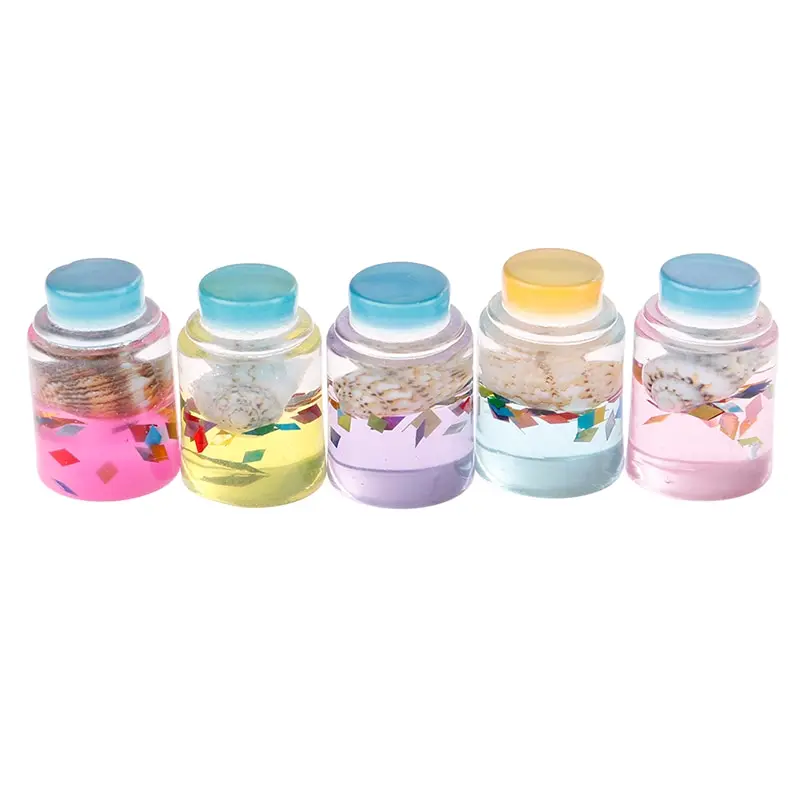 

1Pcs Resin Kids Slime DIY Kit Modeling Clay Accessories Star Glass Bottle Filler For Clear/Fluffy Mud Box Popular Toys Hot Sale