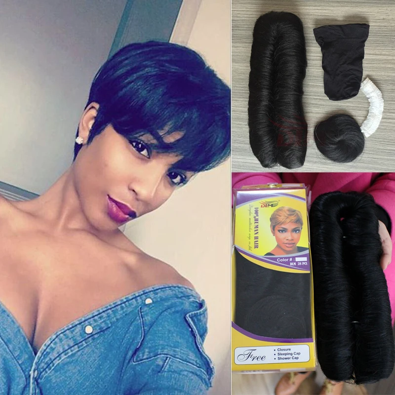28 Piece Weave Short Hairstyle