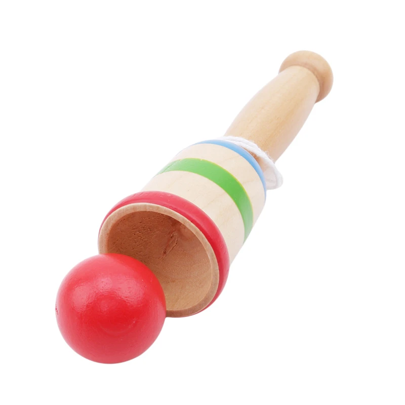 Дети Анти Стресс безопасный простой Kendama деревянный Bilboquet чашка и мяч дошкольного образования игрушки для детей на открытом воздухе забавные игры