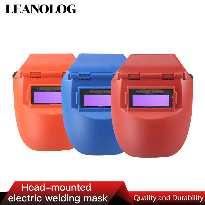 

Big view area Portable Solar Auto darkening Photoelectric Welding Mask Flat Flip Half Helmet Helical Welding Helmet welder cap