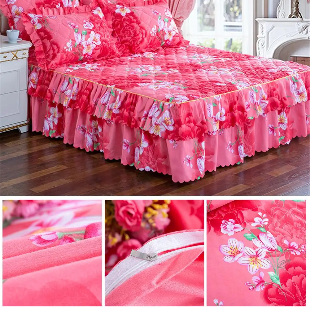 Качество печати матрас CoverSimple цветочный узор Подушка для матраса установлены простыни отделены постельное белье с эластичными