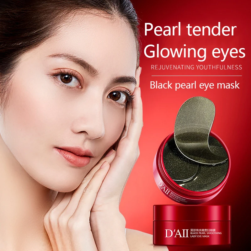 Crystal Collagen Eye Patches Cream Against Wrinkles Dark Circles Bags Ageless Hydrogel Sleep eyes Mask Black Gel Patch 60PCS LQ