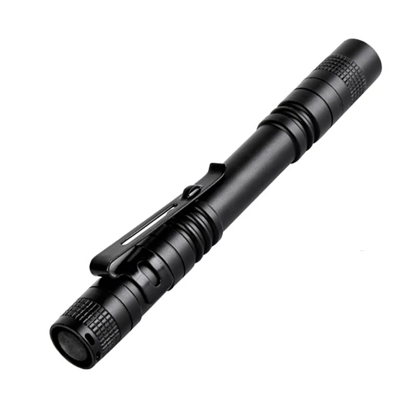 ZK20 наружный карманный портативный светодиодный светильник-вспышка 1 Режим 300Лм ручка светильник фонарь лампа Водонепроницаемая ручка светильник с зажимом для ручки