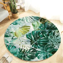 Ковер для гостиной современный круглый ковер кухня 3d Садоводство Фланель Гостиная Противоскользящий коврик ковер 55ccm L0531