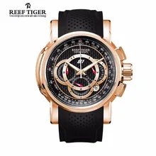 Reef Tiger Luxury Brand Watches Men Designer Sport Watch for Mens Rose Gold Fashion Quartz Chronograph Watch Relogio Masculino