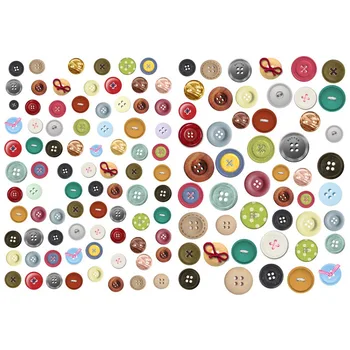 

1 PCS Colorful Clothes Button Cosas Kawaii Precut Stickers Scrapbooking Stationery Washi Tape Set School Supplies