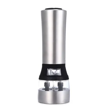 

2 IN 1 Electrical Salt And Pepper Mill Salt Shaker Spice Herb Grinder Spice Mill Kitchen Cooking Tools Kitchen Accessories