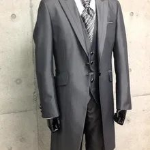Индивидуальный серый Модный мужской костюм! Новое поступление мужской блейзер деловая Мужская тонкая одежда мужской смокинг(куртка+ брюки+ жилет+ галстук