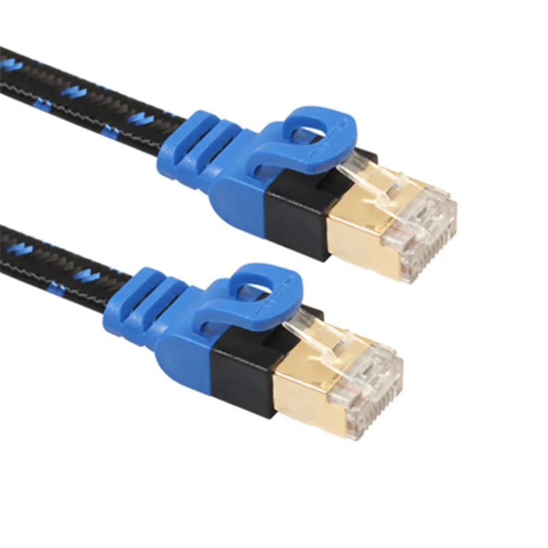 

Seven types of 10G computer router switches flat network cable blue black CAT7 TST01