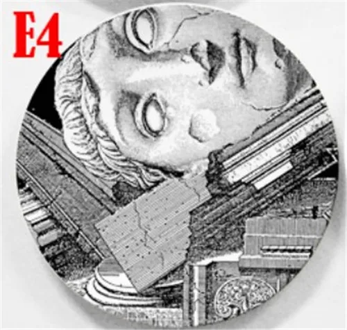 Винтажные художественные тарелки Fornasetti, декоративные настенные тарелки, тарелки, домашний фон " /6" - Цвет: 4