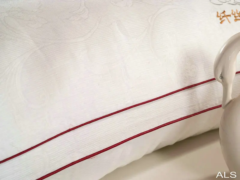 Размер 48x74cmx10cm 1000 г жаккардовые постельные подушки, хлопок супер-мягкая Шейная подушка, нулевое давление перо бархатные подушки для беременных