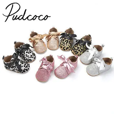 

Helen115 Newborn Baby Girls Boys Glitter Soft Shoes Shoes Size 0 to 18 Months