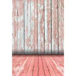 Розовый роспись детской фотографии фоном деревянные доски стены и пол новорожденных фотосессия реквизит для девочек Фотостудия фоны