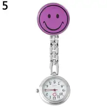 Карманные часы женские милые смайлик кварцевые клипсы брошь карманные часы для медсестер подарочные часы для медсестры relogio женские часы