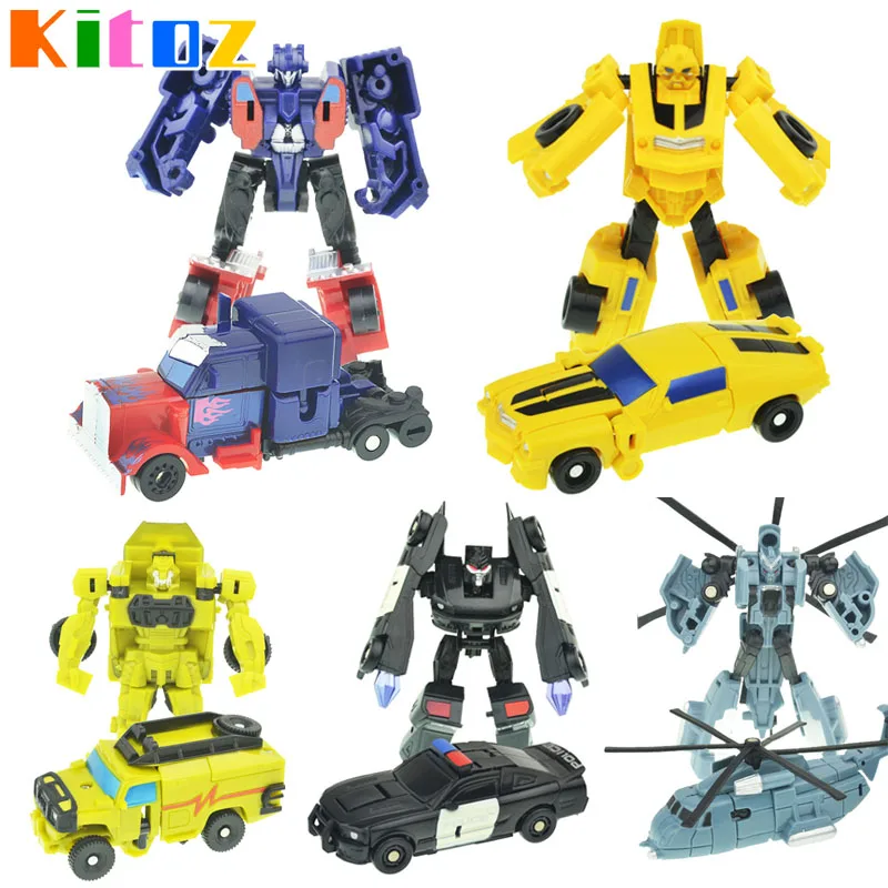 

Kitoz Transformation Series Mini Robot Car Action Figure Model Deformation Plastic Toy Gift for Boy Children