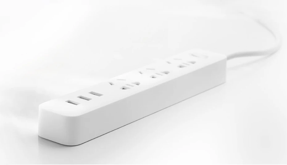 Xiaomi power strip с 3 USB удлинитель Разъем многофункциональная Быстрая зарядка силовая полоса 10A 250V 2500W