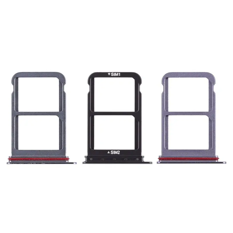 

SIM Card Tray Double Slot Holder Container Carrier Adapter Replacement Metal for Huawei P20 Pro HM