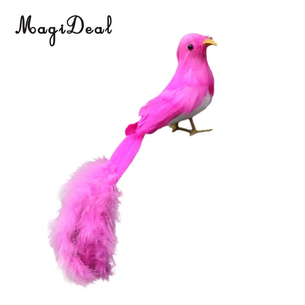 MagiDeal Artificial Bird Realistic Parrot Goose Cormorant Swallow Swan Figurine Garden Decor Craft