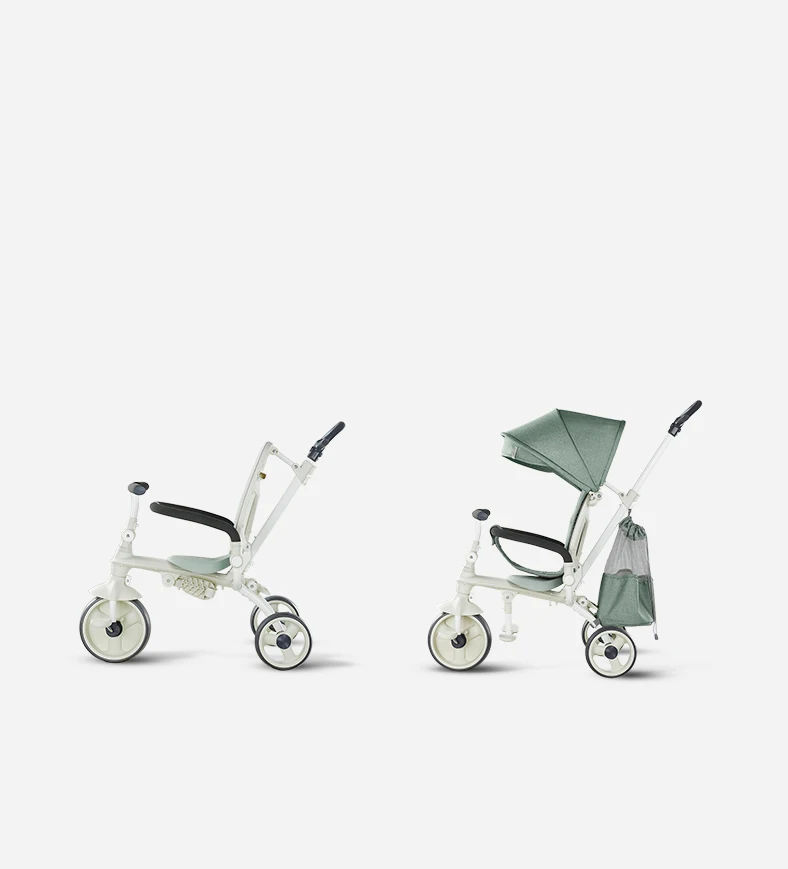 3-в-1 Детские трехколесная коляска складные ездовые велосипеда, автомобиля тележка Регулируемая Младенческая коляска три колеса Pushcart 1-3