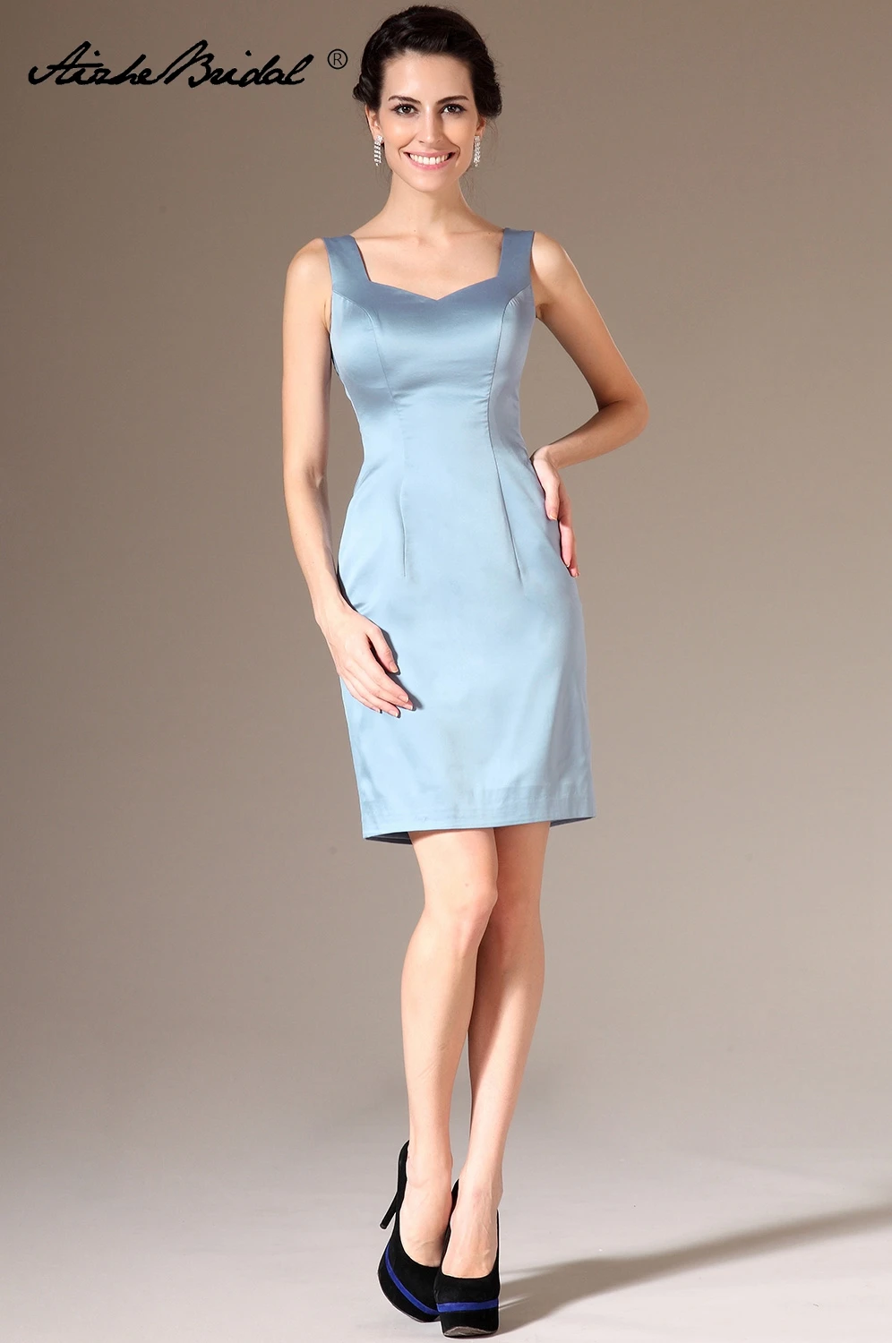 

Real Photos 2018 NEW Elegant Short Mother of the Bride Dresses with Jack for Wedding Guest Above Knee
