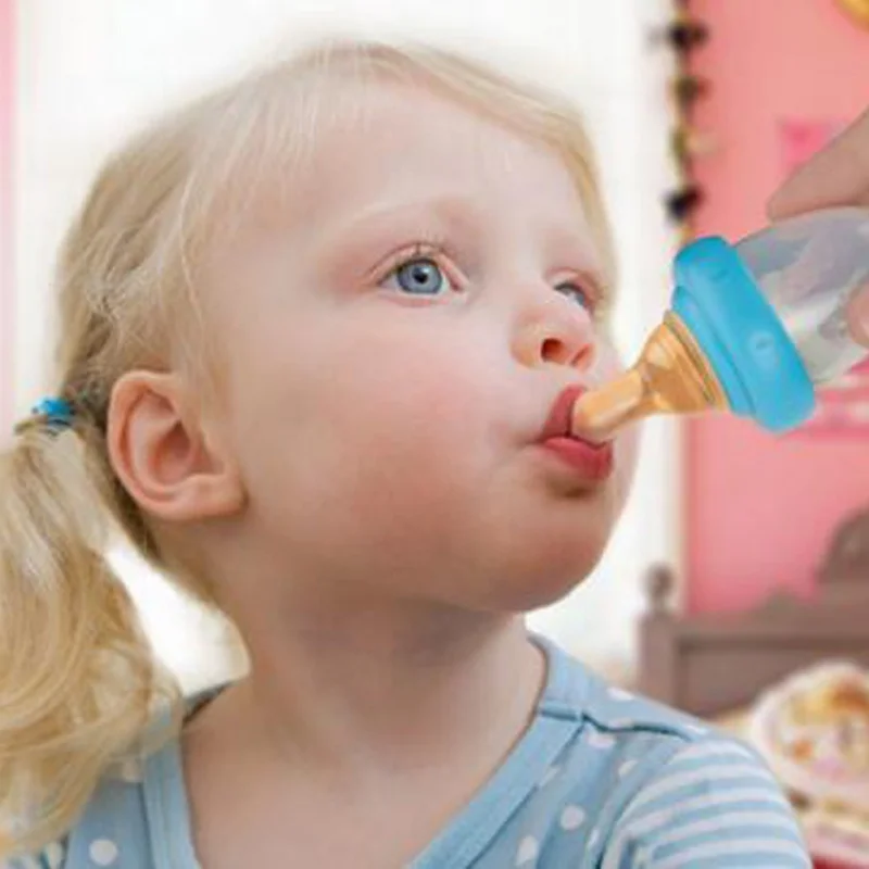 

Hot Sale 15ml Baby Nursing Feeding Bottle Infant Newborn Medicine Feeder Standard Mouth Silicone Nipple Feeding Product Newly