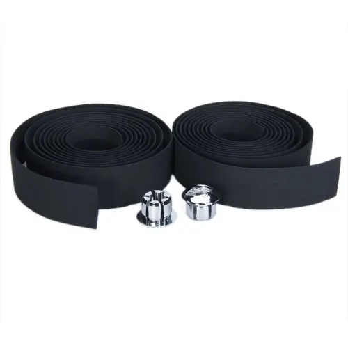 2pcs Bike Bicycle Cycle Handlebar Handle Bar Tape Wrap +2 Plug Black Cycling | Спорт и развлечения