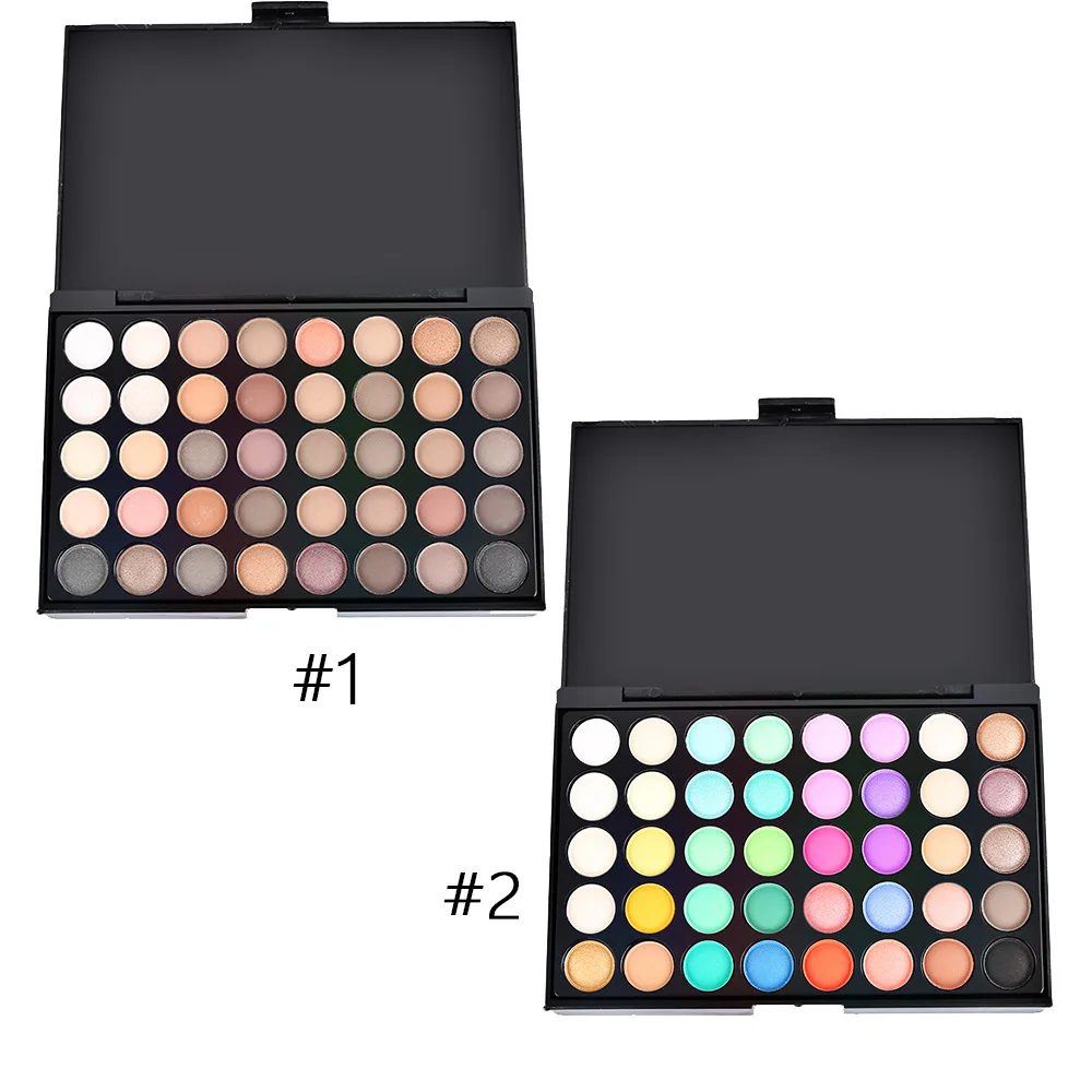 40 Color Brand Cosmetic Matte Eyeshadow Cream Makeup Palette Shimmer Naked Nuda Beauty Tool Set |