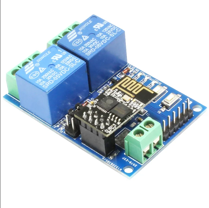 

ESP8266 5V WiFi 2 CHANNEL RELAY MODULE Things smart home remote control switch phone APP