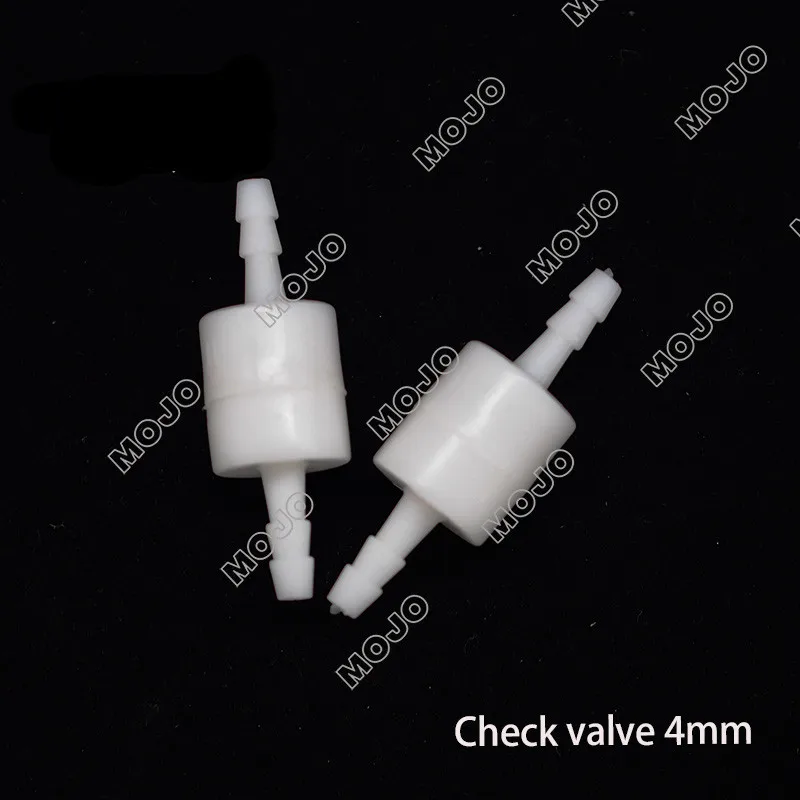 

3pcs Plastic One-Way Non-Return Water Inline Fluids Check Valves for Fuel Gas Liquid