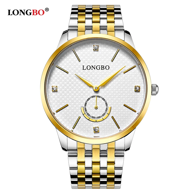 

LONGBO 2020 Quartz Watch lovers Watches Men Analog Watches Leather Wristwatches Fashion Women Gifts Couple Casual Watches 80272