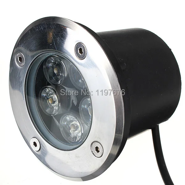 High Power Lâmpada Subterrânea Jardim Terra Enterrado Levou Luz Branca Quente - Frio Branco Vermelho Verde Azul Amarelo 85-265 v ou Dc12v 5 w Led 4 Lâmpadas subterrâneas
