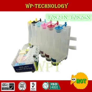 

Empty CISS suit for T0821N - T0826N , E-821N CIS suit for Epson TX700/TX800/TX710W/TX650/TX810FW/TX725/TX835/T50/T59/RX615 etc.