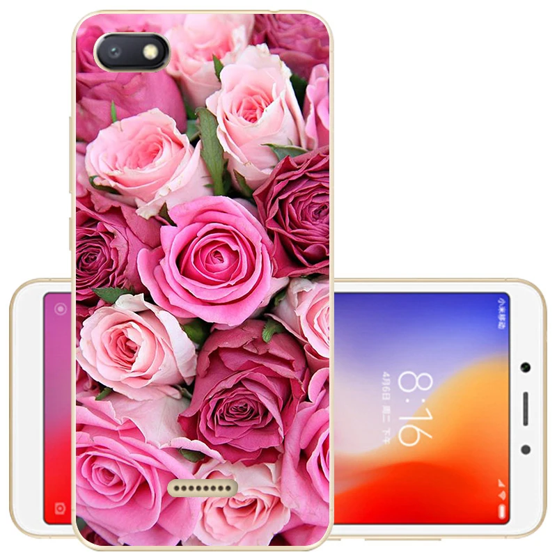 Xiaomi Redmi 6A чехол Redmi 6 Чехол Мягкий силиконовый чехол-накладка Redmi 6 TPU с рисунком чехол для Xiaomi Redmi 6A 6 A A6 телефон чехол s - Цвет: 7