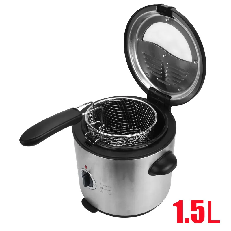 US $106.50 Electric Deep Fryers fryer is used in a round frying pan Multifunctional French fries separated electric fryer