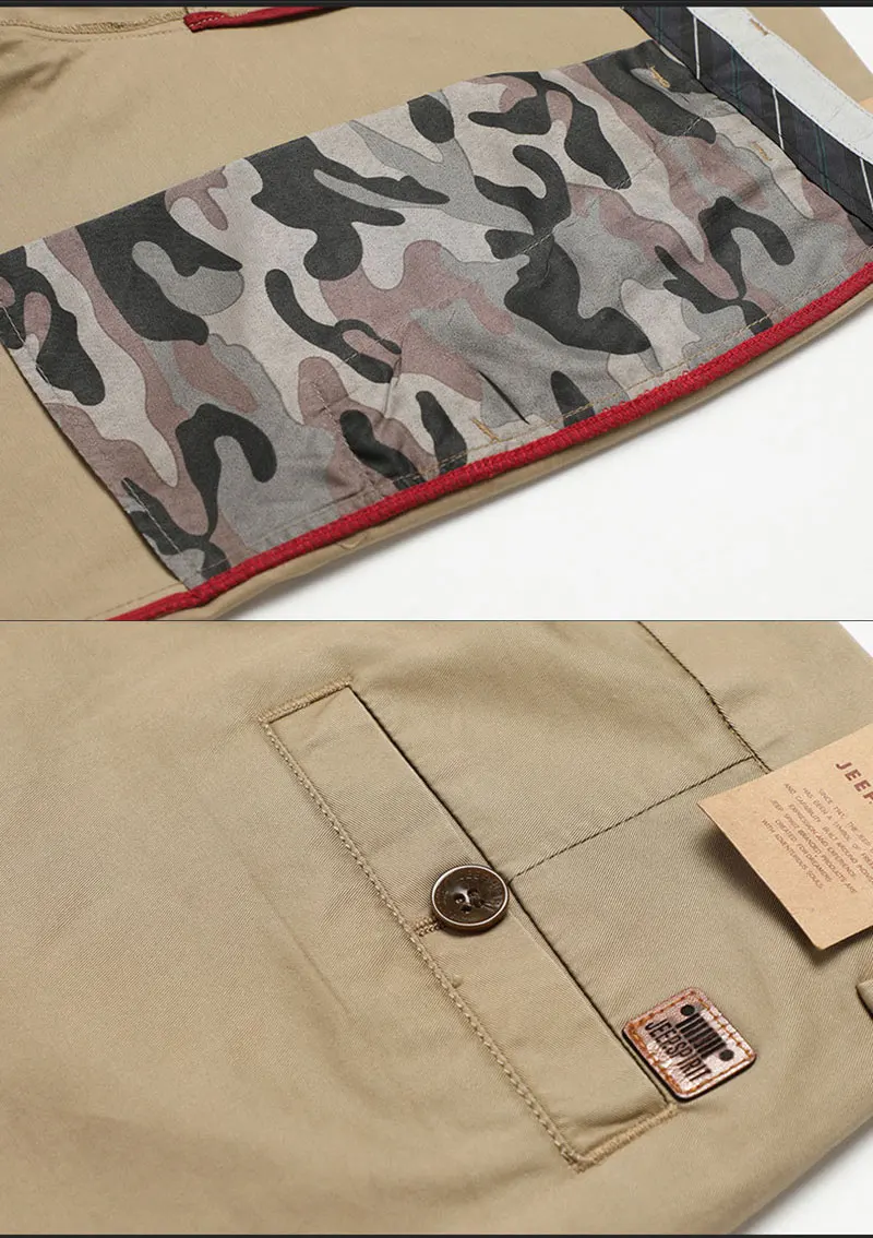 2019 Autumn JEEP Brand Casual Linen Pants Men's Casual Mid Elastic Waist Cotton Pants Fashion Trousers Full Length Straight (35)