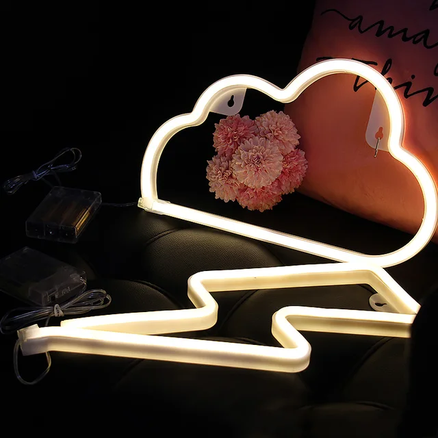 4 Kinds Indoor Lighting Wall Lamp Led Night Light Marquee Battery 4 Kinds Indoor Lighting Wall Lamp Led Night Light Marquee Battery Operated Neon Lights Sign For Home Christmas Decorations