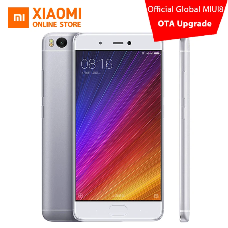 Original Xiaomi Mi5s Mi 5S 3GB RAM 64GB ROM Mobile Phone Snapdragon 821 Quad Core 5.15"Inch FHD Ultrasonic Fingerprint ID NFC