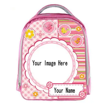 

New Hot Custom Your Image Logo Name Backpack for Girls Kindergarten Backpack Children School Bags Girls Bookbag Cartoon bag