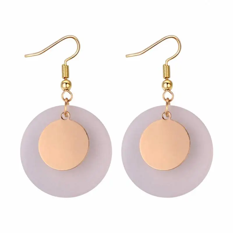 

TONGKWOK Bohemia Exaggeration Dangle Earrings For Women Silk Thread Tassel Metal Long Chandelier Earrings #131339