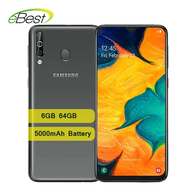 Samsung Galaxy A40S смартфон с 6 4-дюймовым дисплеем ОЗУ ГБ ПЗУ 64 5000 мАч 123 ° | Мобильные