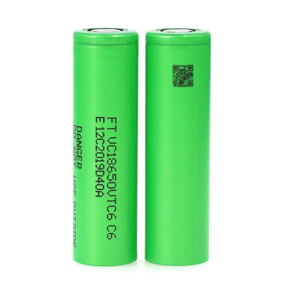 

VariCore VTC6 3.7V 3000 mAh Li-ion Battery 18650 30A Discharge for VC18650VTC6 Toy Flashlight Tools E-cigarette ues