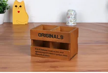 1PC Creative Wooden Organizer Storage box Pen Holder Flower Pot Desktop Storage Tool Vase Multifunction Wooden Box JL 0938 1PC Creative Wooden Organizer Storage box Pen Holder Flower Pot Desktop Storage Tool Vase Multifunction Wooden Box JL 0938