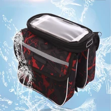 AOXIN Waterproof Cycling Bike Bag Bicycle Saddle Bag Riding Bike Accessories Bicycle Front Tube Pack For Mobile Phone