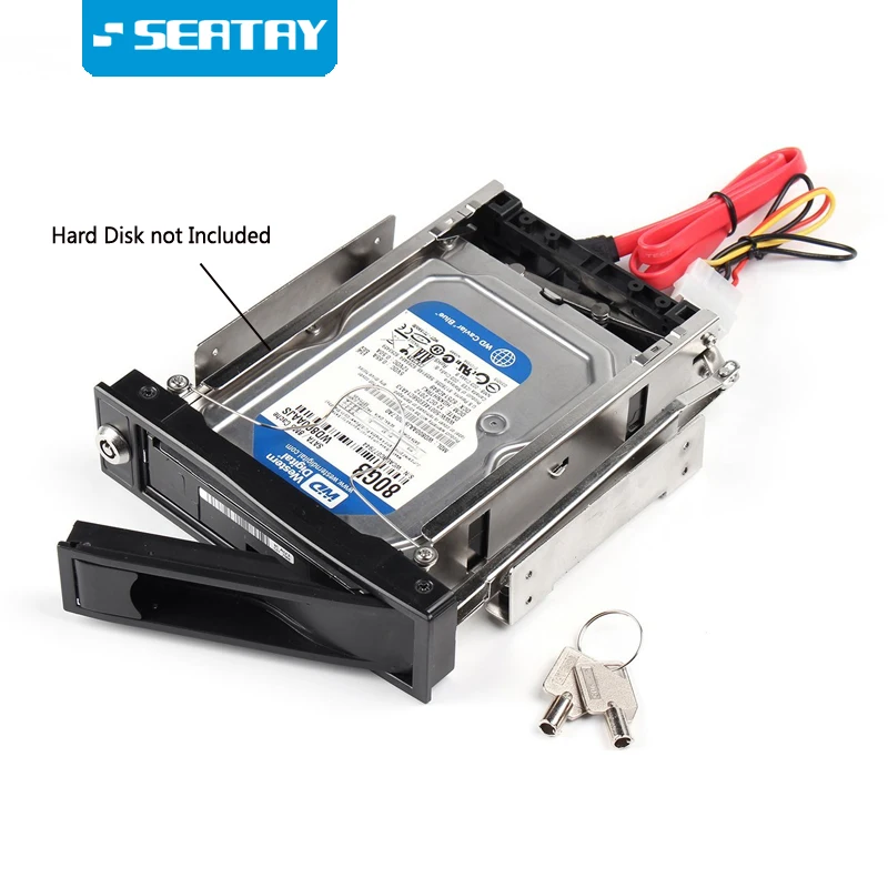 3," caddy/SATA Mobile Rack | SATA I/II/III SSD/HDD носитель в 5,25" отсек для диска до 6,0 ГБ/сек. | антивибрационный комплект | запираемый