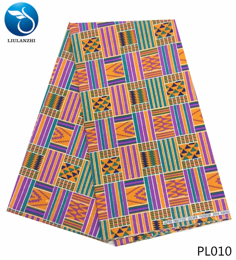 

LIULANZHI real wax fabrics 2018 african wax prints fabric 6yards real african wax fabric for women dress PL001-PL010