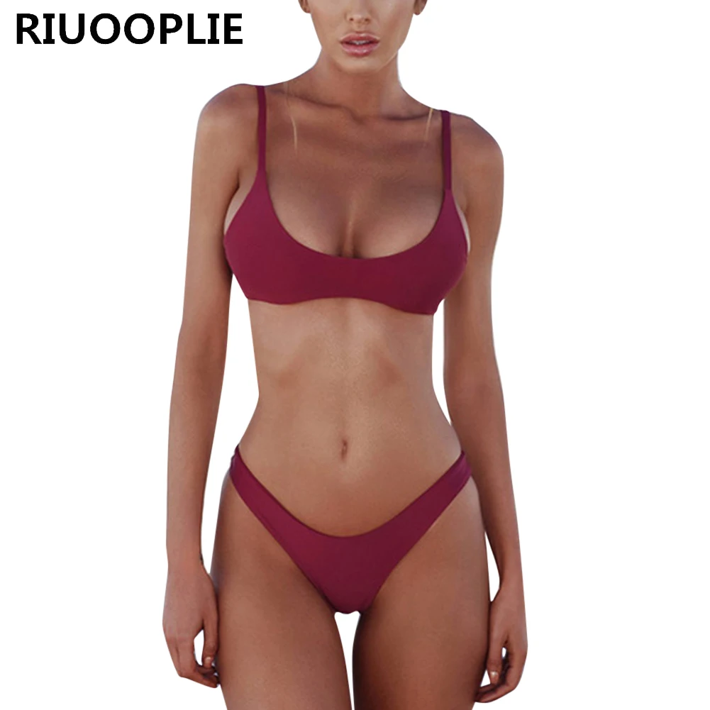 

RIUOOPLIE Women Bathing Suit Sexy Push Up Bikini Swimwear Lady Swimsuit Bikins Set