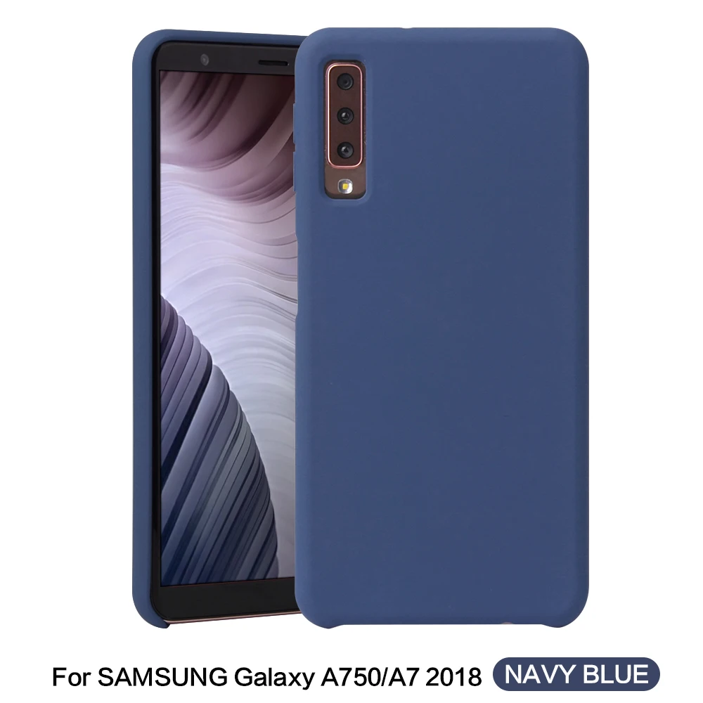 

For Samsung Galaxy A7 2018 Case Luxury Silicone Built-in microfiber Shell Soft Cover For Samsung a7 2018 A750 Back Cover cases