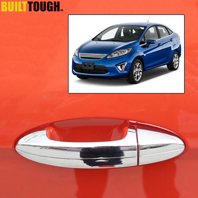 Us 9 89 10 Off Accessories Fit For Ford Fiesta 2009 2010 2011 2012 2013 2014 Chrome Side Door Handle Bar Cover Catch Trim Molding Cap Moulding In