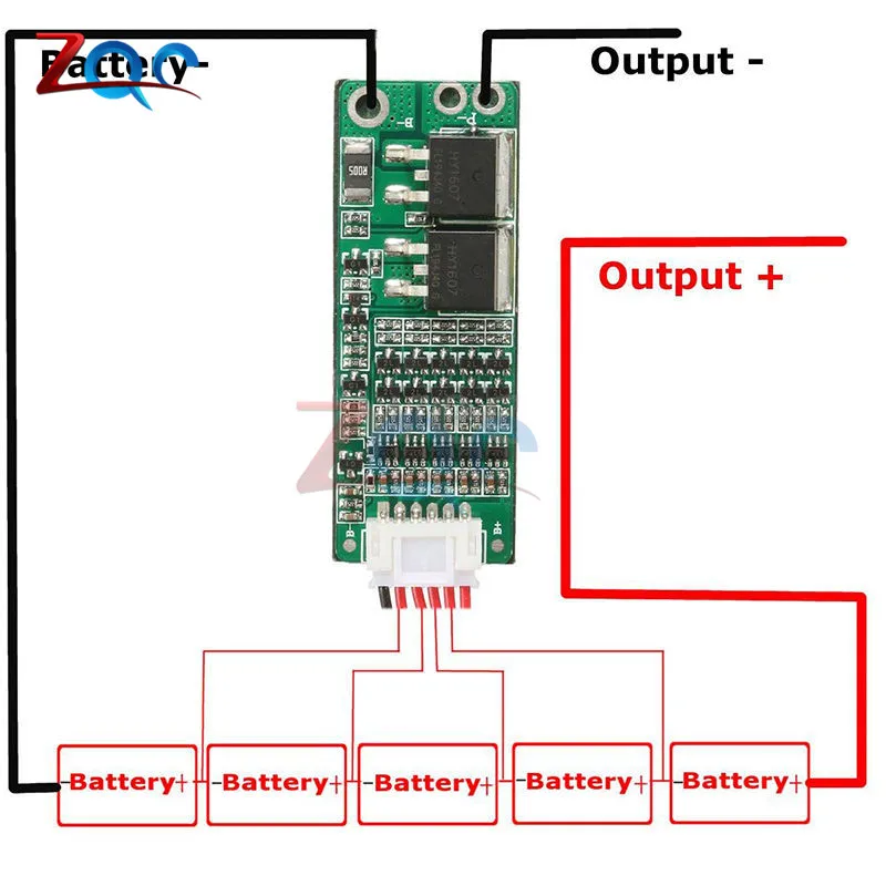 5S 15A литий-ионный Аккумулятор литиевый аккумулятор BMS 18650 Зарядное Устройство Защиты доска 18V 21V клеток защита от короткого замыкания