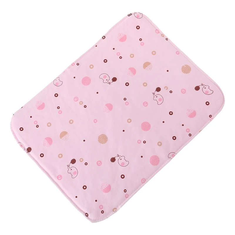 Детский Пеленальный матрас многоразовая коляска с водоотталкивающим покрытием Пеленки Складной мягкий коврик моющийся - Цвет: Розовый